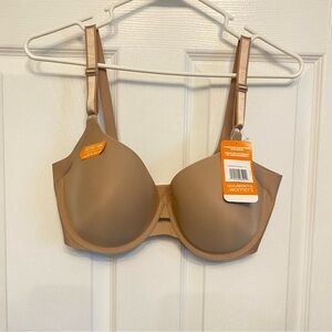 NWT New Warners Blissful Benefits Underarm Smoothing Underwire Beige Bra 38C